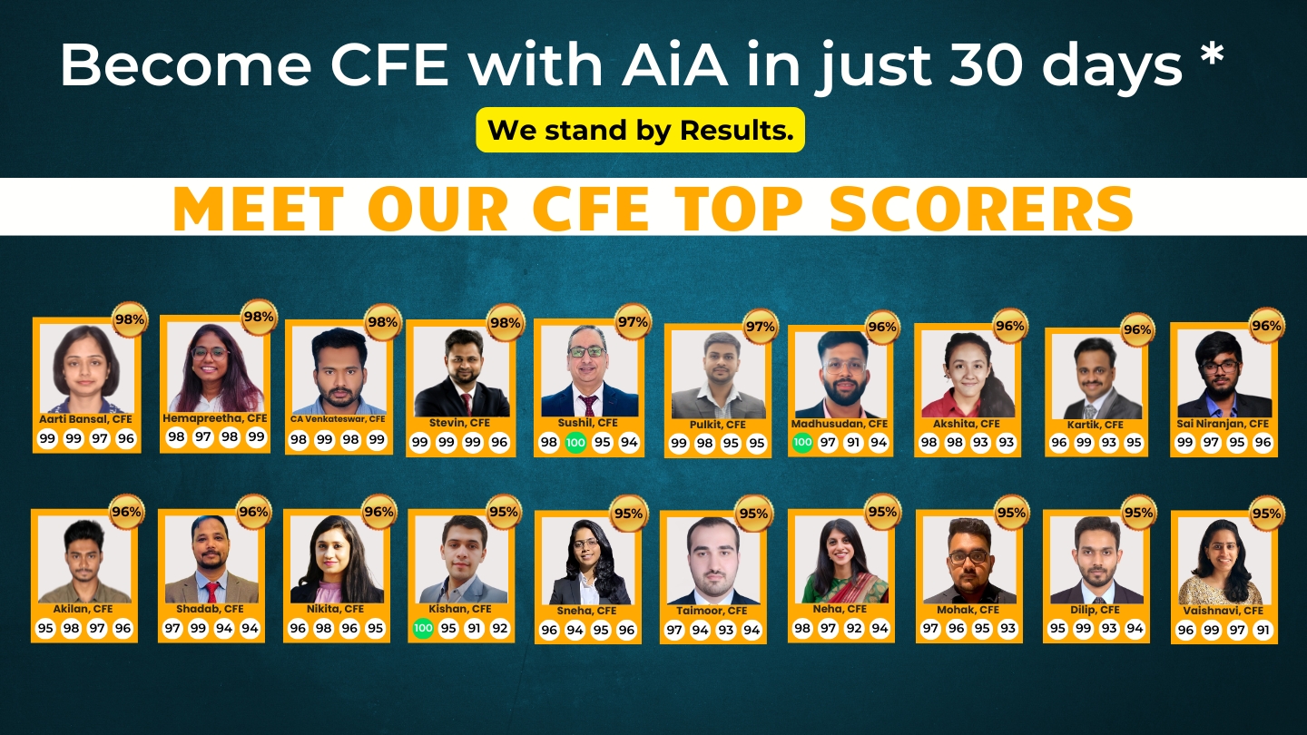 Join AiA CFE LMS | Online Training and Certification Course